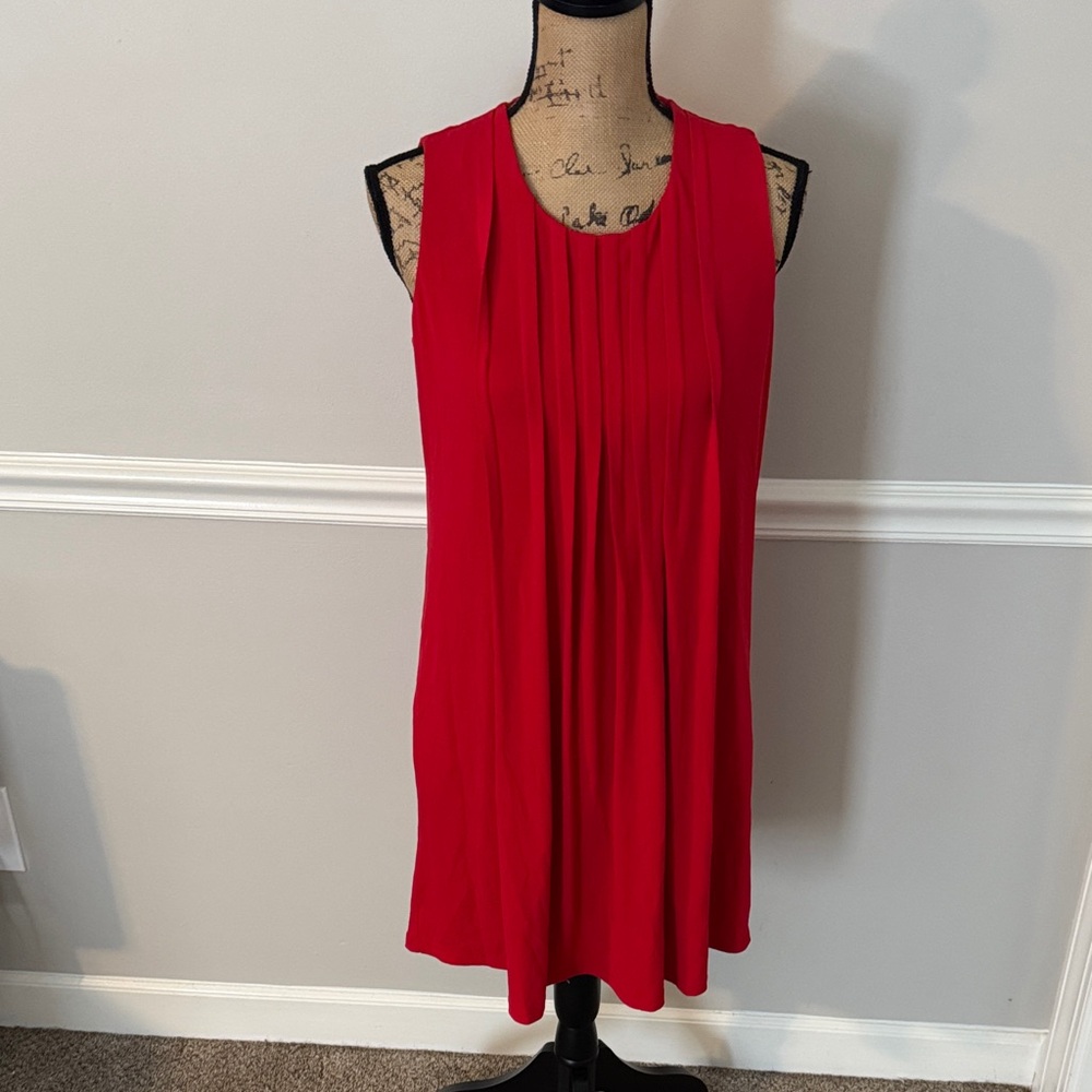 Calvin Klein Vibrant Red Sleeveless Mini Dress